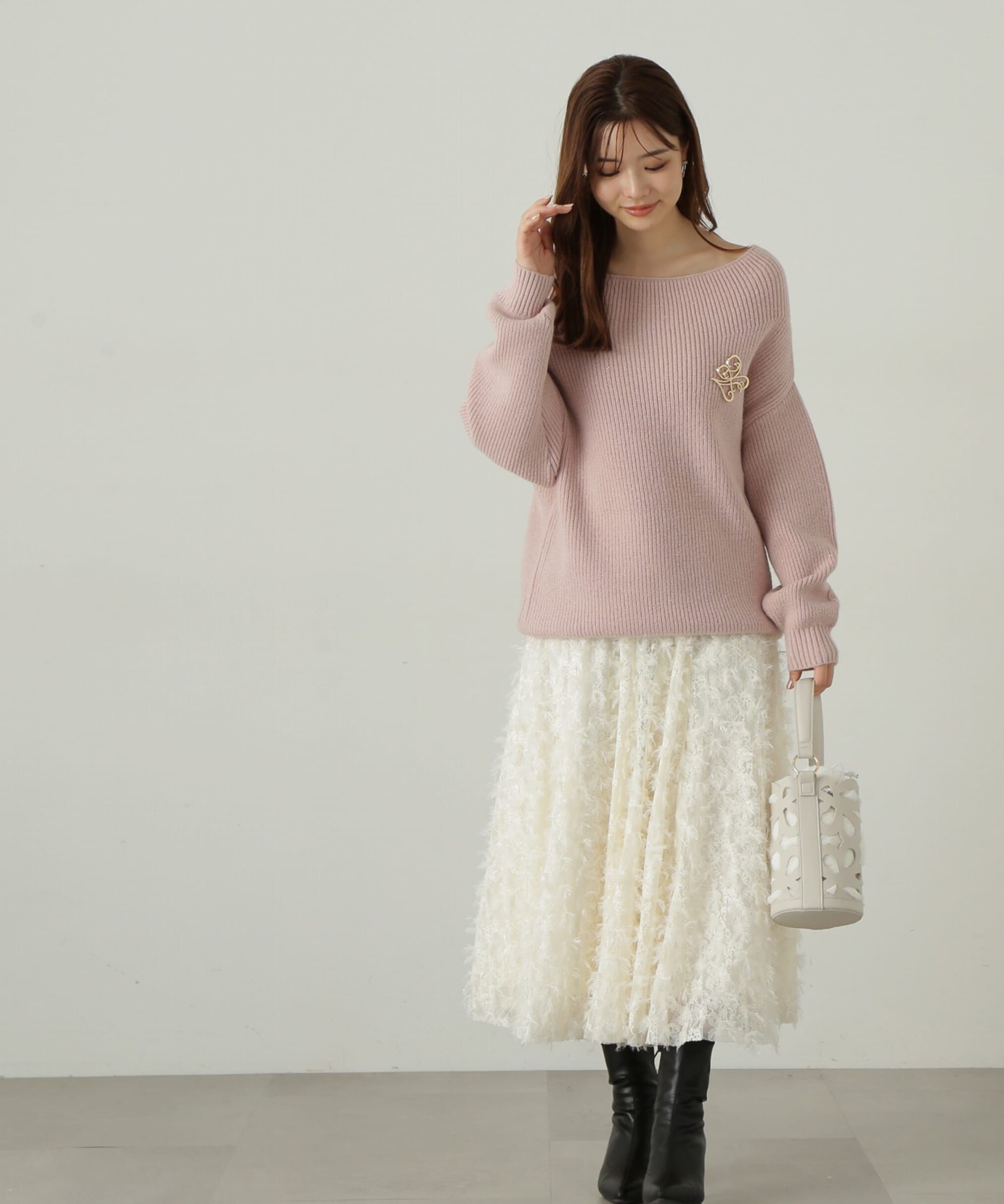 PROPORTION BODY DRESSING「レースアップチュールスカート」|スカート|