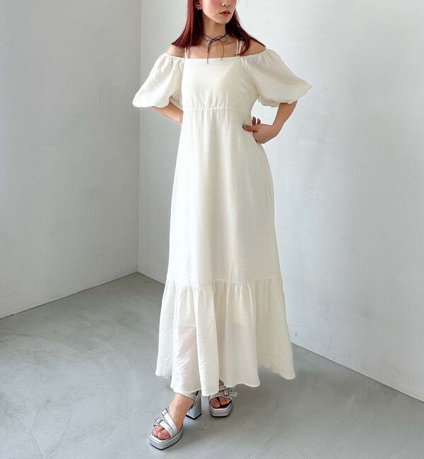 archives「オフショルティアードワンピース」|ワンピース|