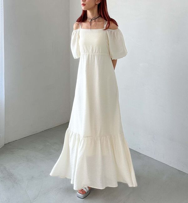 archives「オフショルティアードワンピース」|ワンピース|