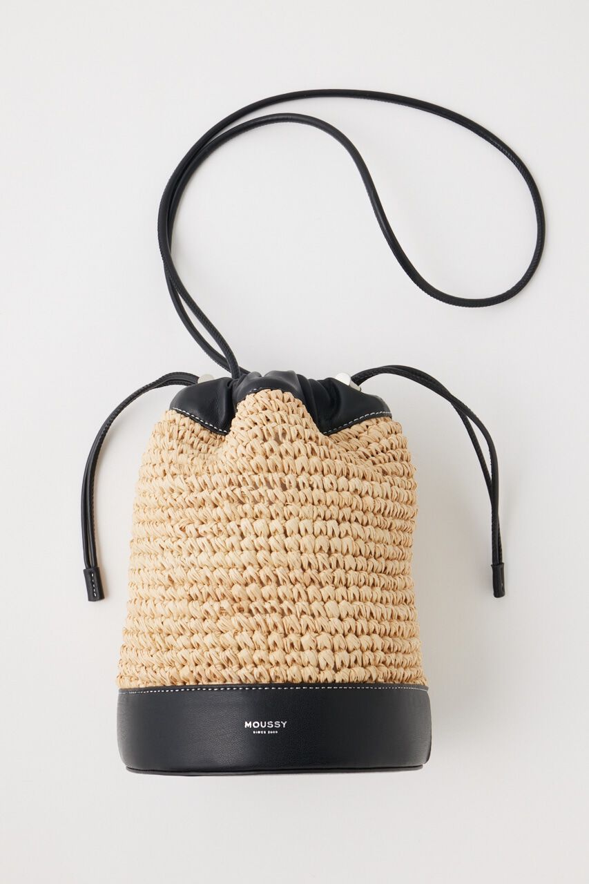 MOUSSY「RAFFIA BUCKET バッグ」|その他|BEG