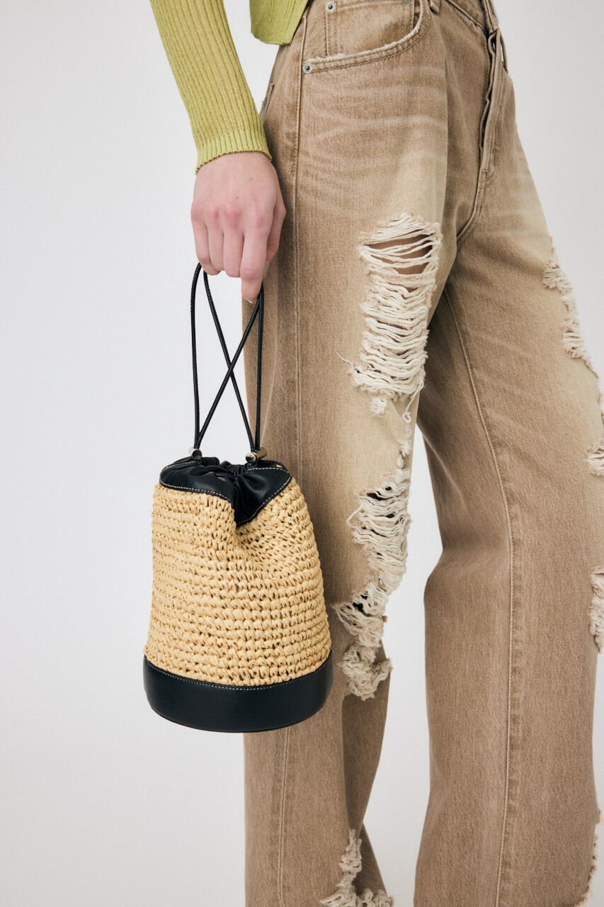 MOUSSY「RAFFIA BUCKET バッグ」|その他|