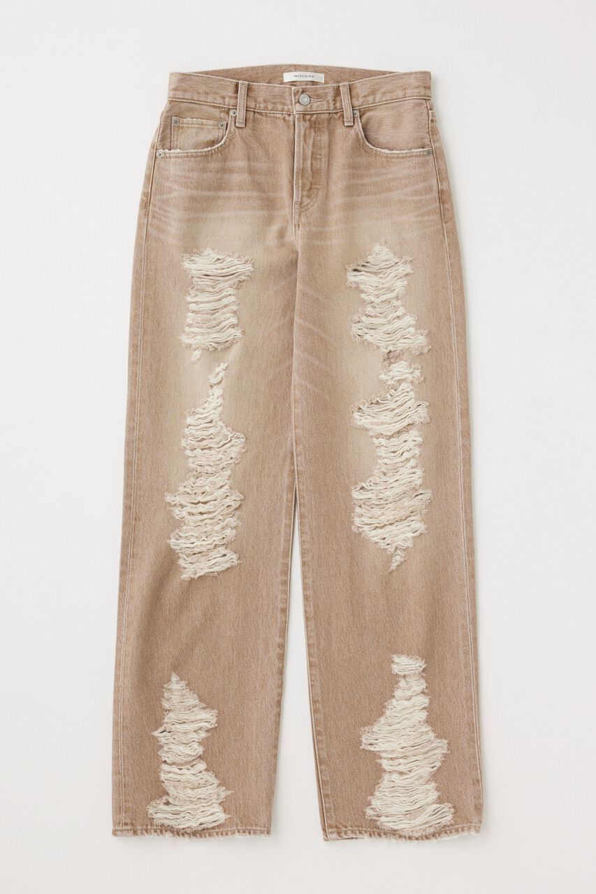 MOUSSY「HIGH DAMAGED STRAIGHT」|デニム|