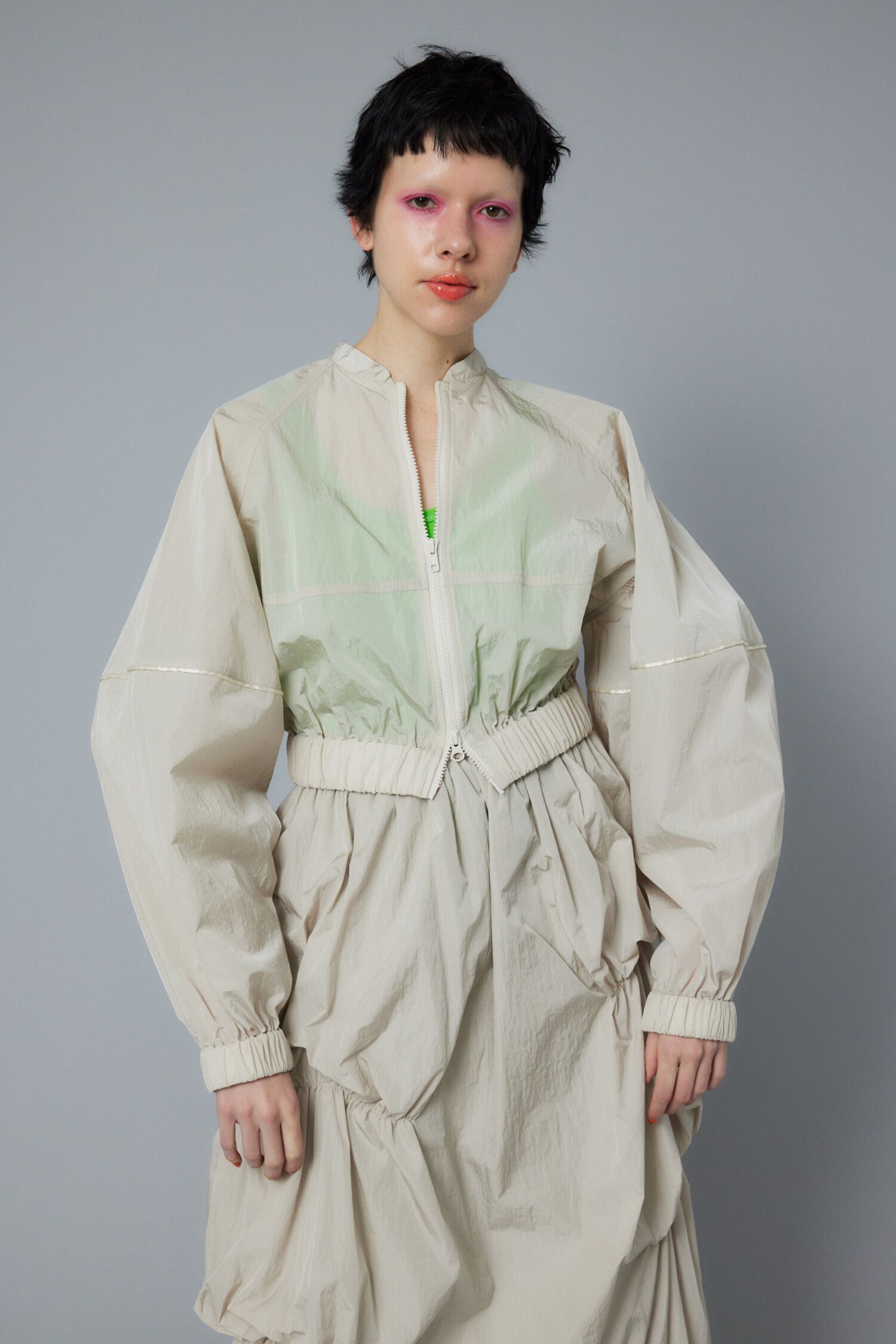 HeRIN.CYE「Piping blouson」|ブルゾン・スタジャン|L/BEG1