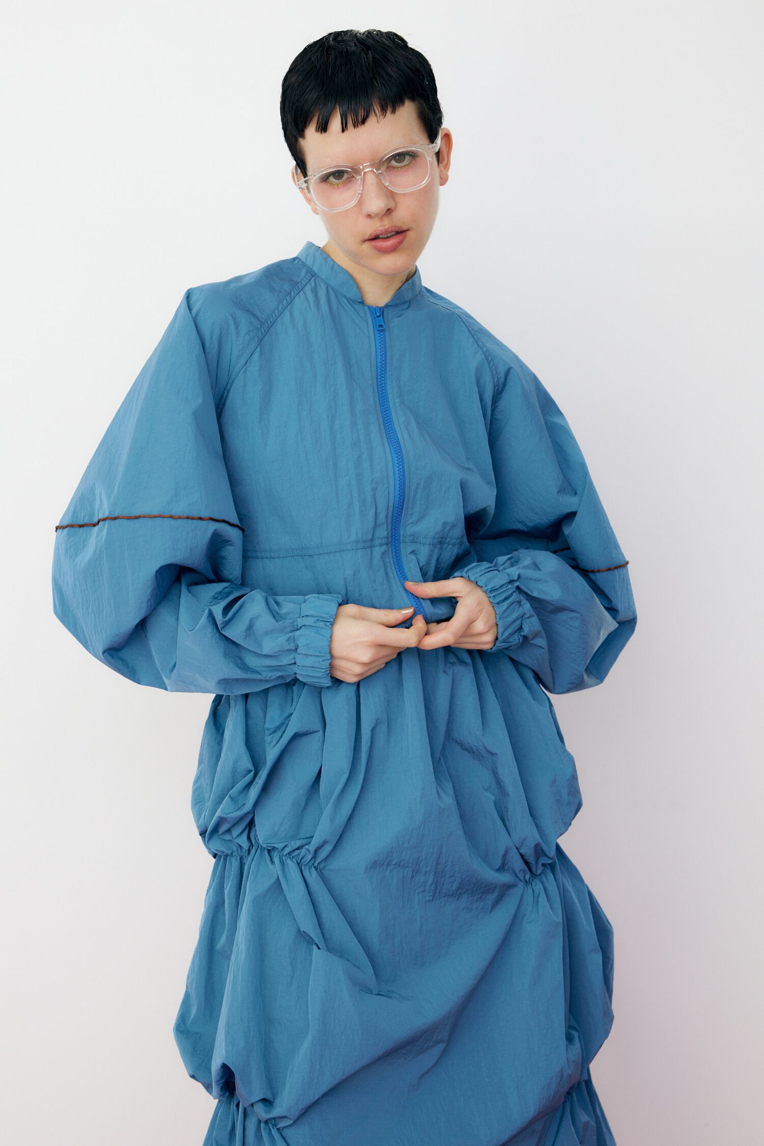 HeRIN.CYE「Piping blouson」|ブルゾン・スタジャン|BLU