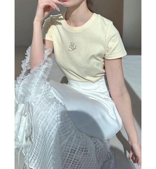 RESEXXY「ロゴストーンTシャツ」|Tシャツ・カットソー|イエロー