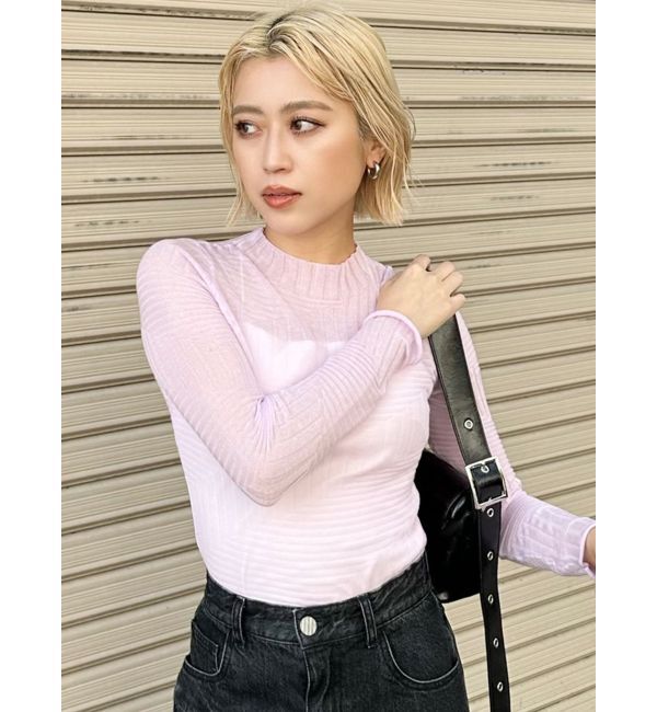 MURUA「ランダムパターンシアーニット」|ニット・セーター|