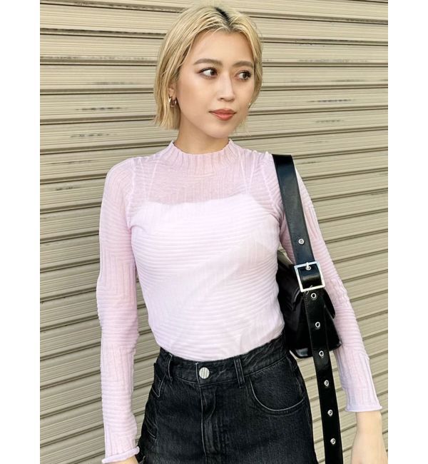 MURUA「ランダムパターンシアーニット」|ニット・セーター|