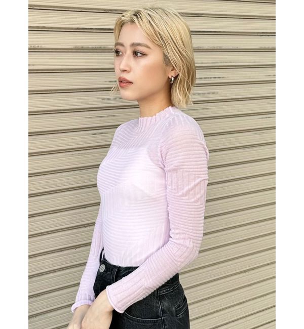 MURUA「ランダムパターンシアーニット」|ニット・セーター|