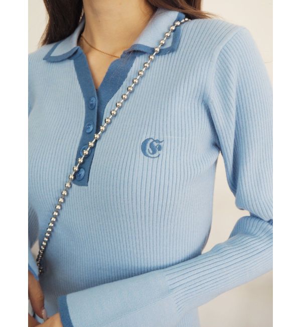 EVRIS「ワンポイントシャツミニニットワンピース」|ワンピース|