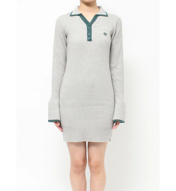 EVRIS「ワンポイントシャツミニニットワンピース」|ワンピース|