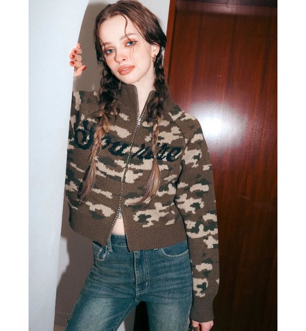 EVRIS「コンパクトジャガードニットトップス」|ニット・セーター|