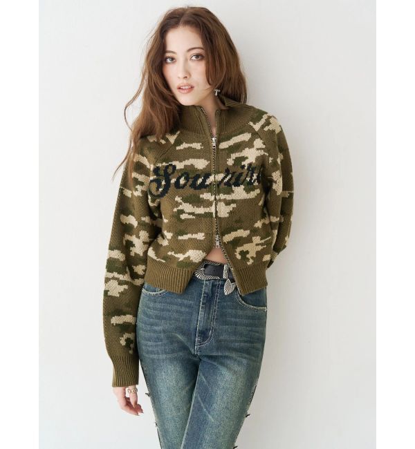 EVRIS「コンパクトジャガードニットトップス」|ニット・セーター|