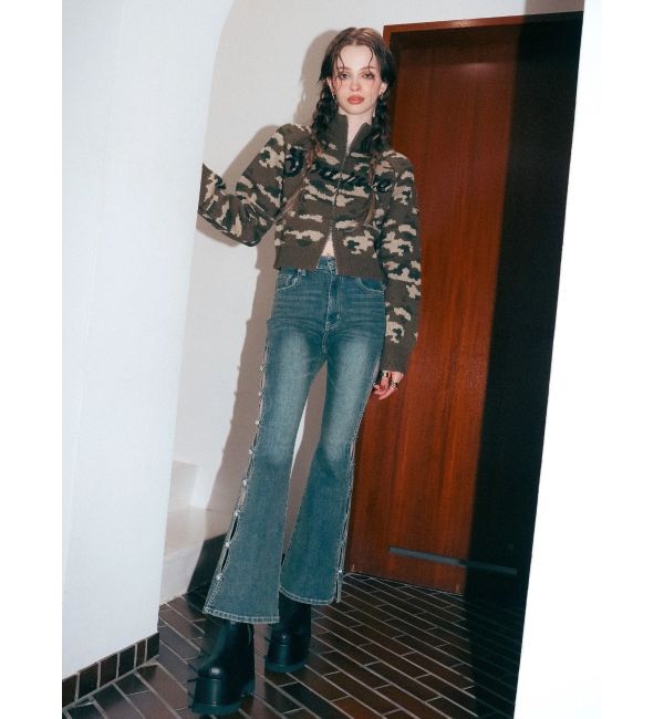 EVRIS「コンパクトジャガードニットトップス」|ニット・セーター|