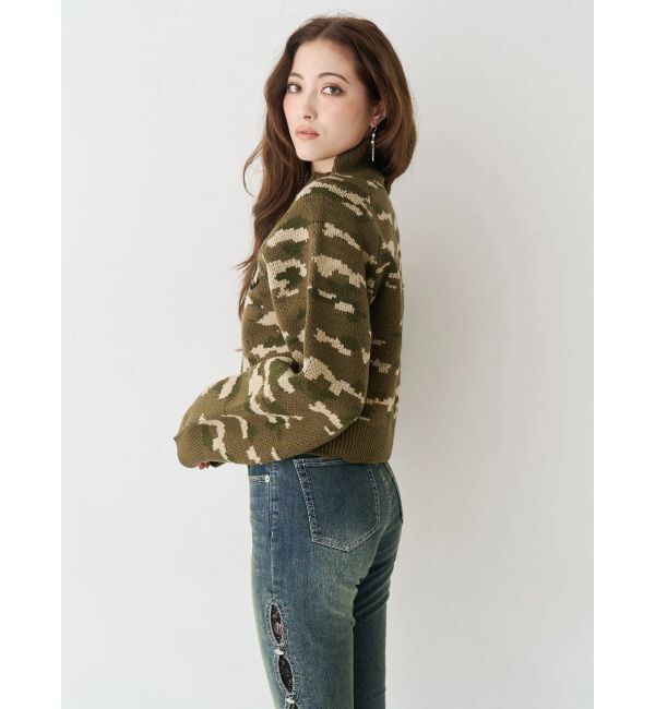 EVRIS「コンパクトジャガードニットトップス」|ニット・セーター|