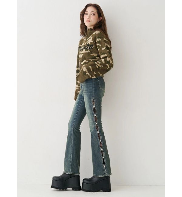 EVRIS「コンパクトジャガードニットトップス」|ニット・セーター|