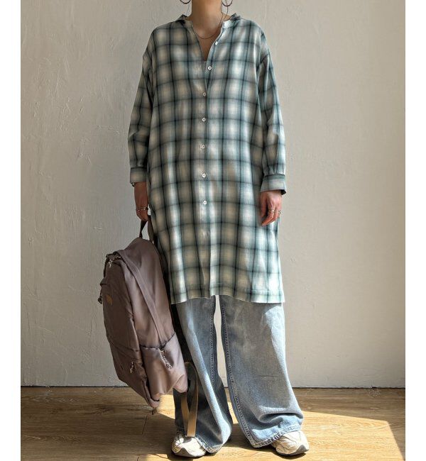 Lbc with Life「シャンブレーチェック3WAYワンピース」|ワンピース|