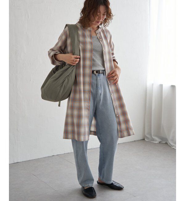 Lbc with Life「シャンブレーチェック3WAYワンピース」|ワンピース|