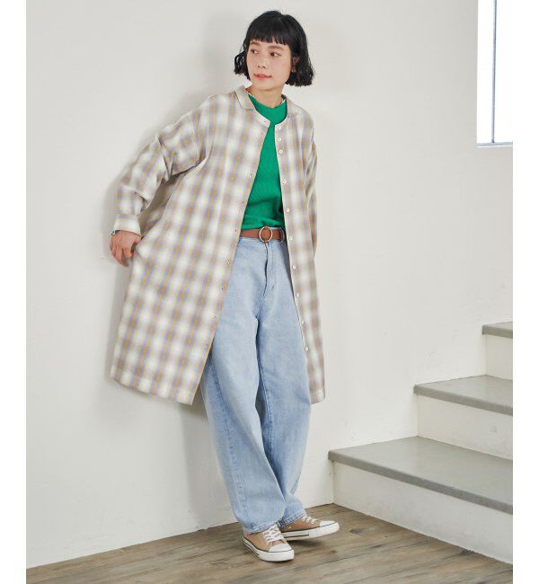 Lbc with Life「シャンブレーチェック3WAYワンピース」|ワンピース|