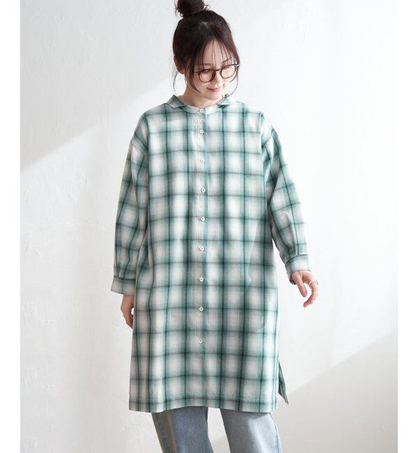 Lbc with Life「シャンブレーチェック3WAYワンピース」|ワンピース|