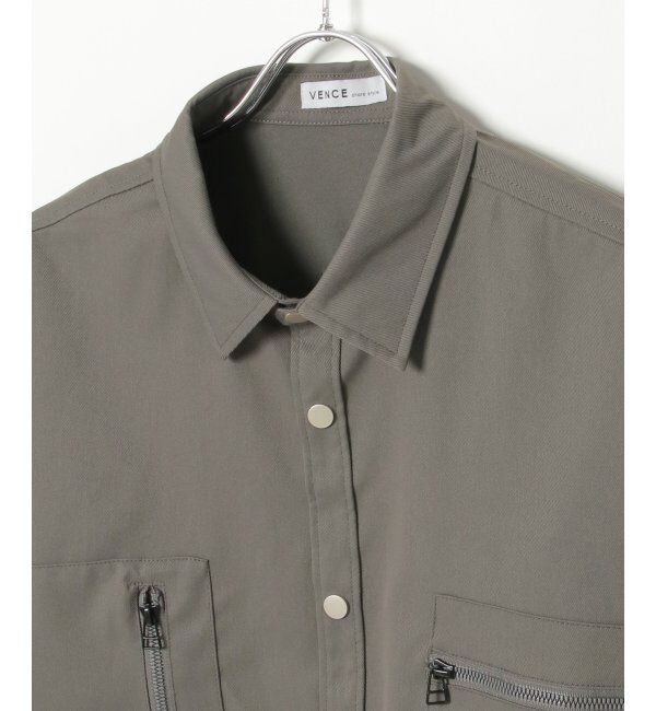 VENCE share style「ツイルオーバーサイズシャツ」|シャツ・ブラウス|