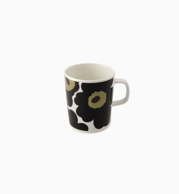 Marimekko「Unikko マグカップ 250ml」|グラス・マグカップ|ホワイト&times;ブラック