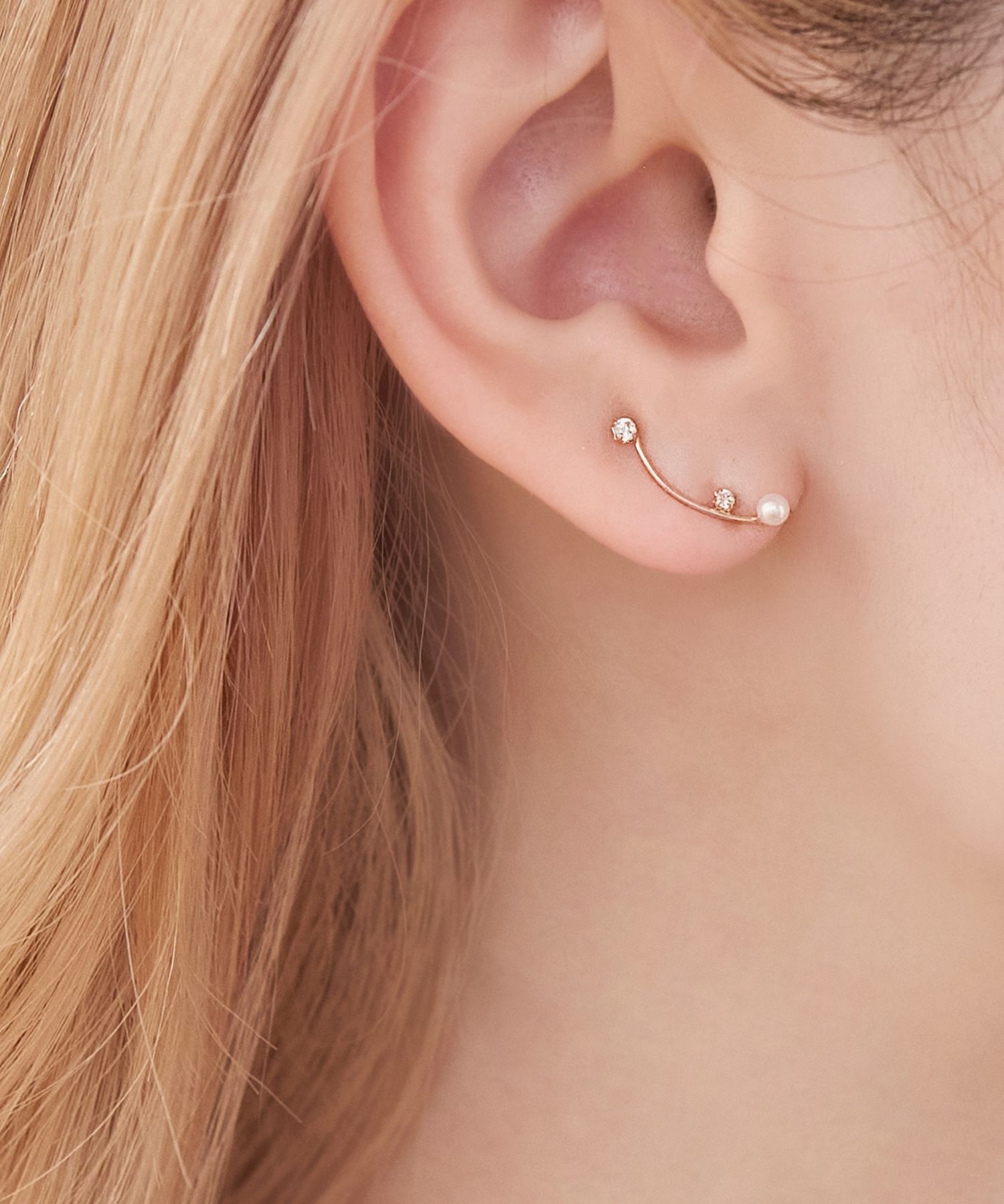 Phoebe「【K10】トゥウィンクルピアス&イヤリング　ローズゴールド/BOX付き」|ピアス|