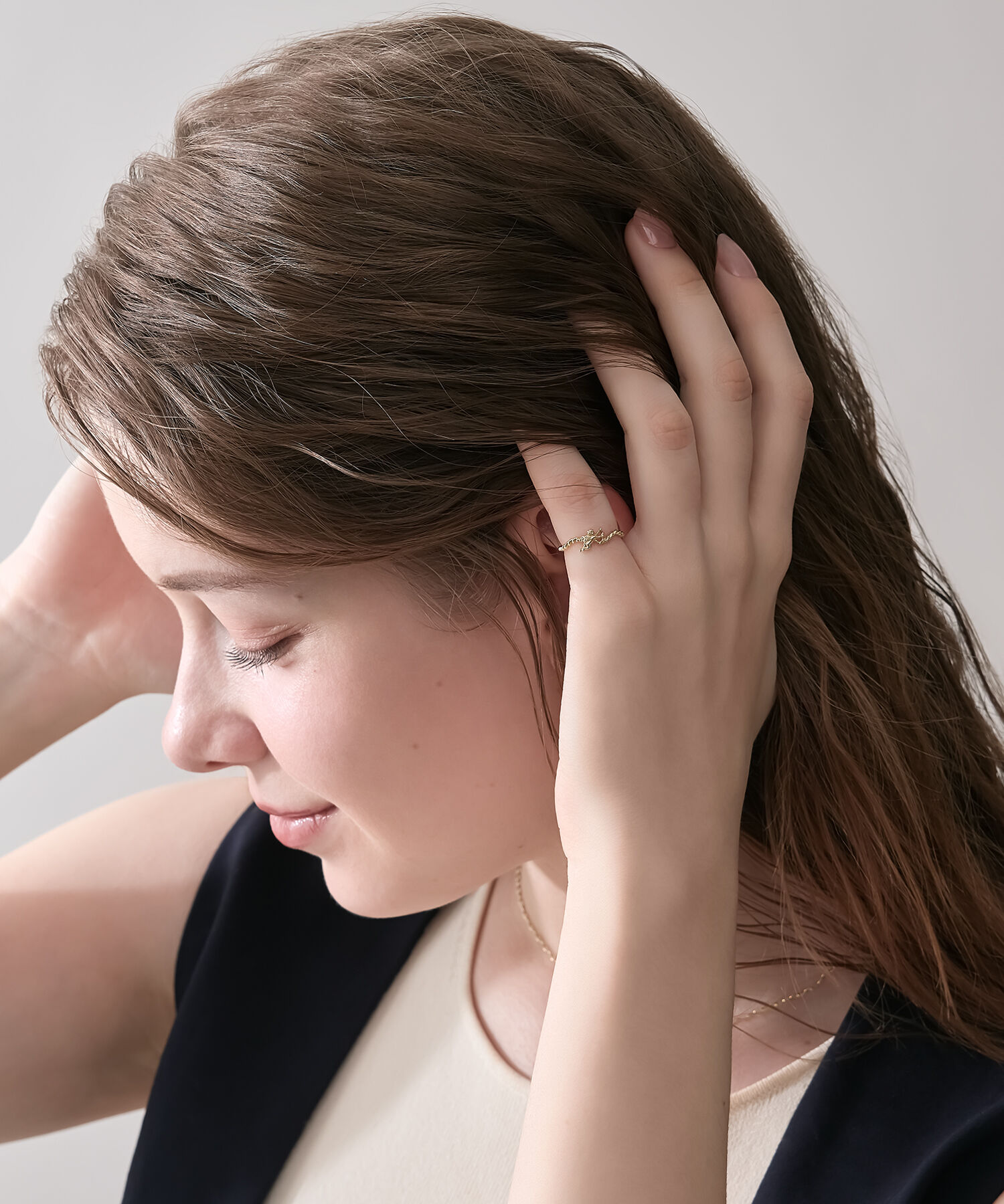 NOJESS「K5キューピッドピンキーリング」|リング|