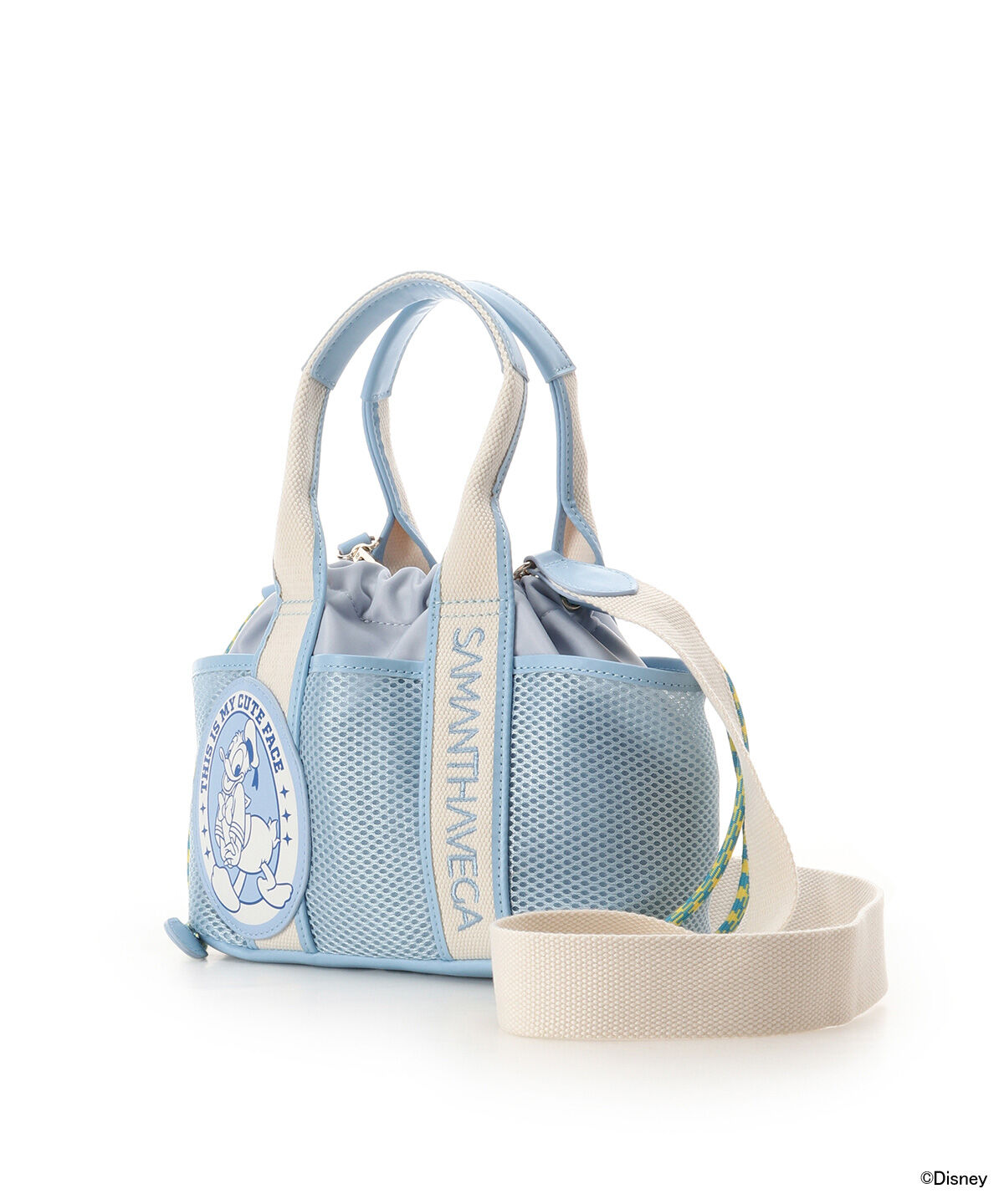 Samantha Vega「｢ﾐｯｷｰﾏｳｽ&ﾌﾚﾝｽﾞ｣ﾛｺﾞﾃｰﾌﾟﾊﾝﾄﾞﾊﾞｯｸﾞ(ﾄﾞ  」|ハンドバッグ|