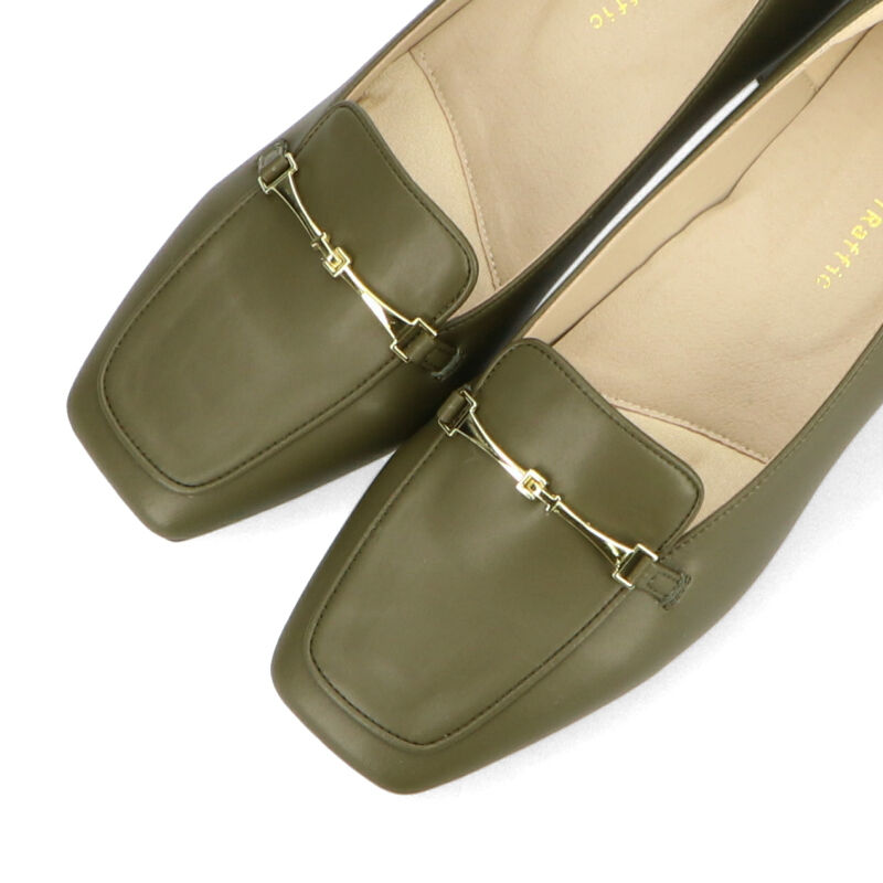 ORiental TRaffic「【跳べるパンプス/シリーズ累計１５０万足突破】ビットモチーフ/R-3207 ヒール ローファー」|パンプス|