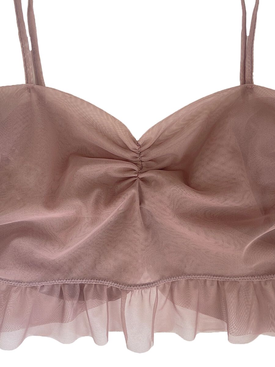 PEAK&PINE「お水OK！チュール素材キャミソールトップス/レイヤードアイテム」|スポーツ|