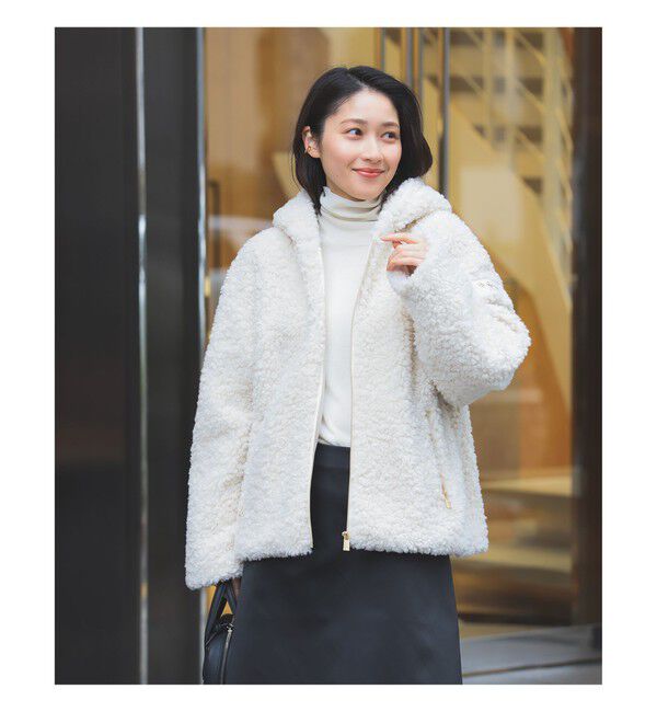 24AW TATRAS IPAMA ボア フード ジャケット WEB限定】TATRAS / IPAMA ボア フードジャケット（Demi-Luxe BEAMS