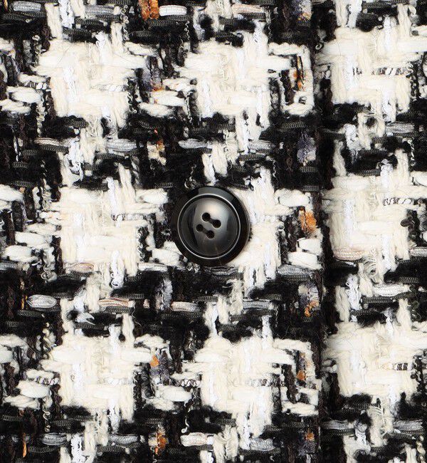 スラブハウンドトゥース トッパーコート（TOMORROWLAND collection