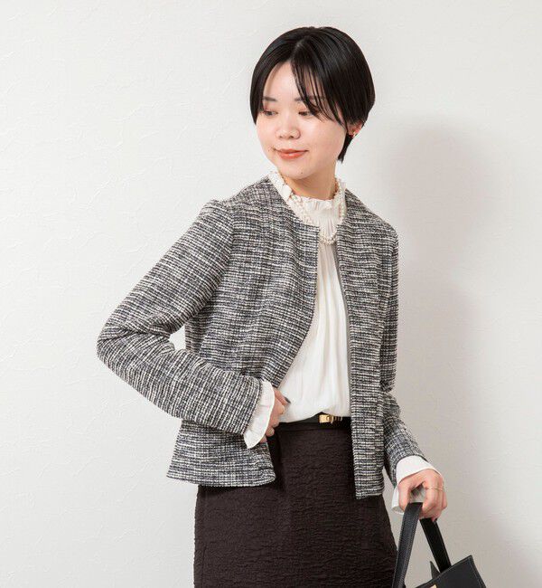 NOLLEY’S/ウォッシャブルツィーディージャージジャケット