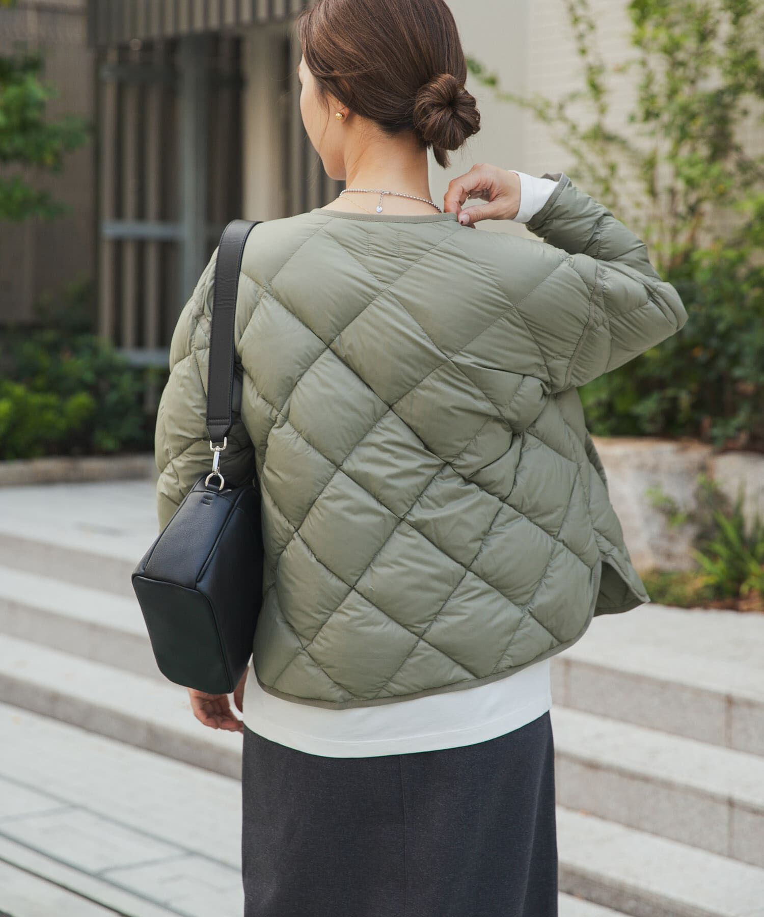 一部WEB限定カラー』ライトダウンキルトショートブルゾン（URBAN