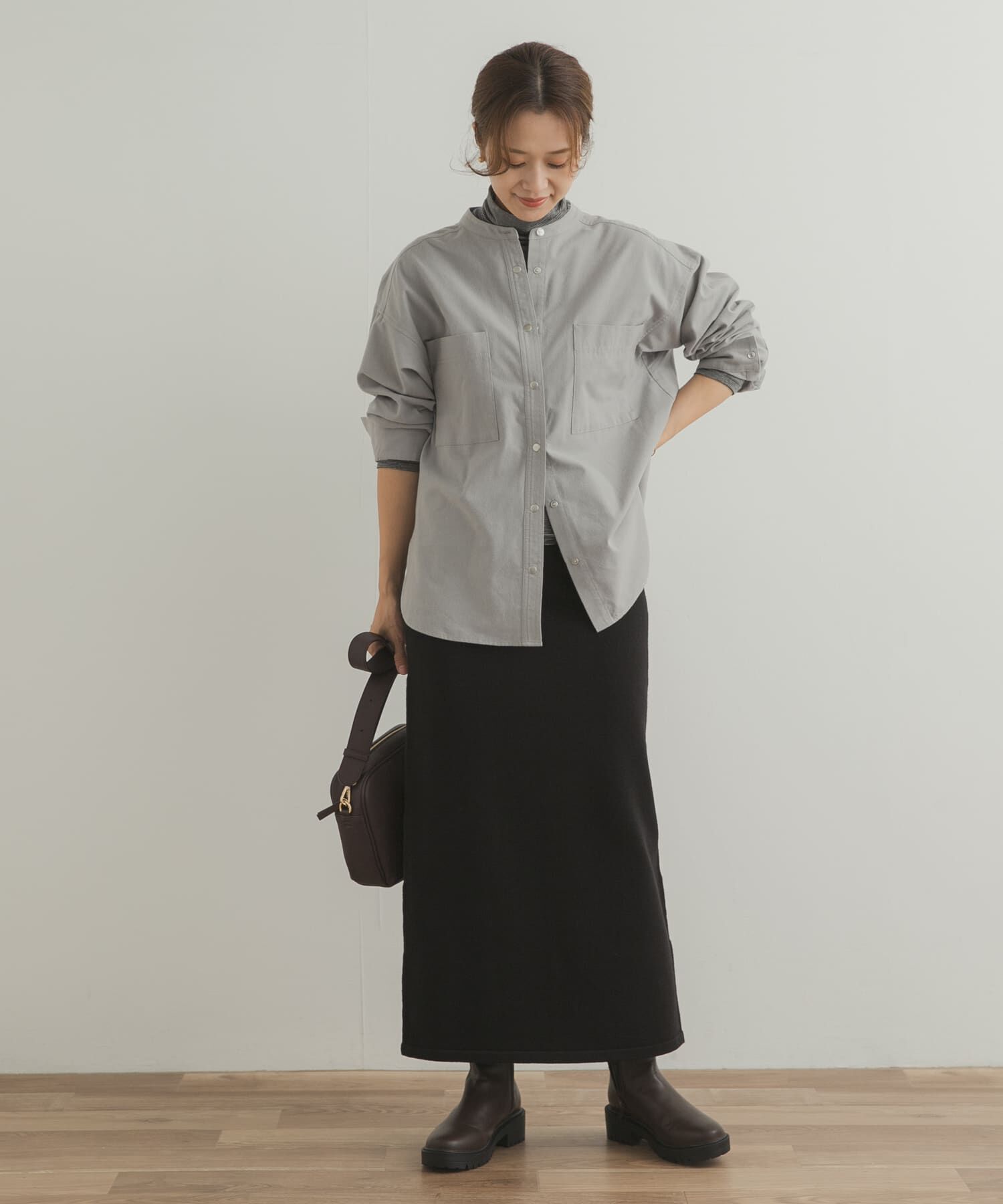 微起毛バンドカラーシャツ（URBAN RESEARCH DOORS）｜ルミネの