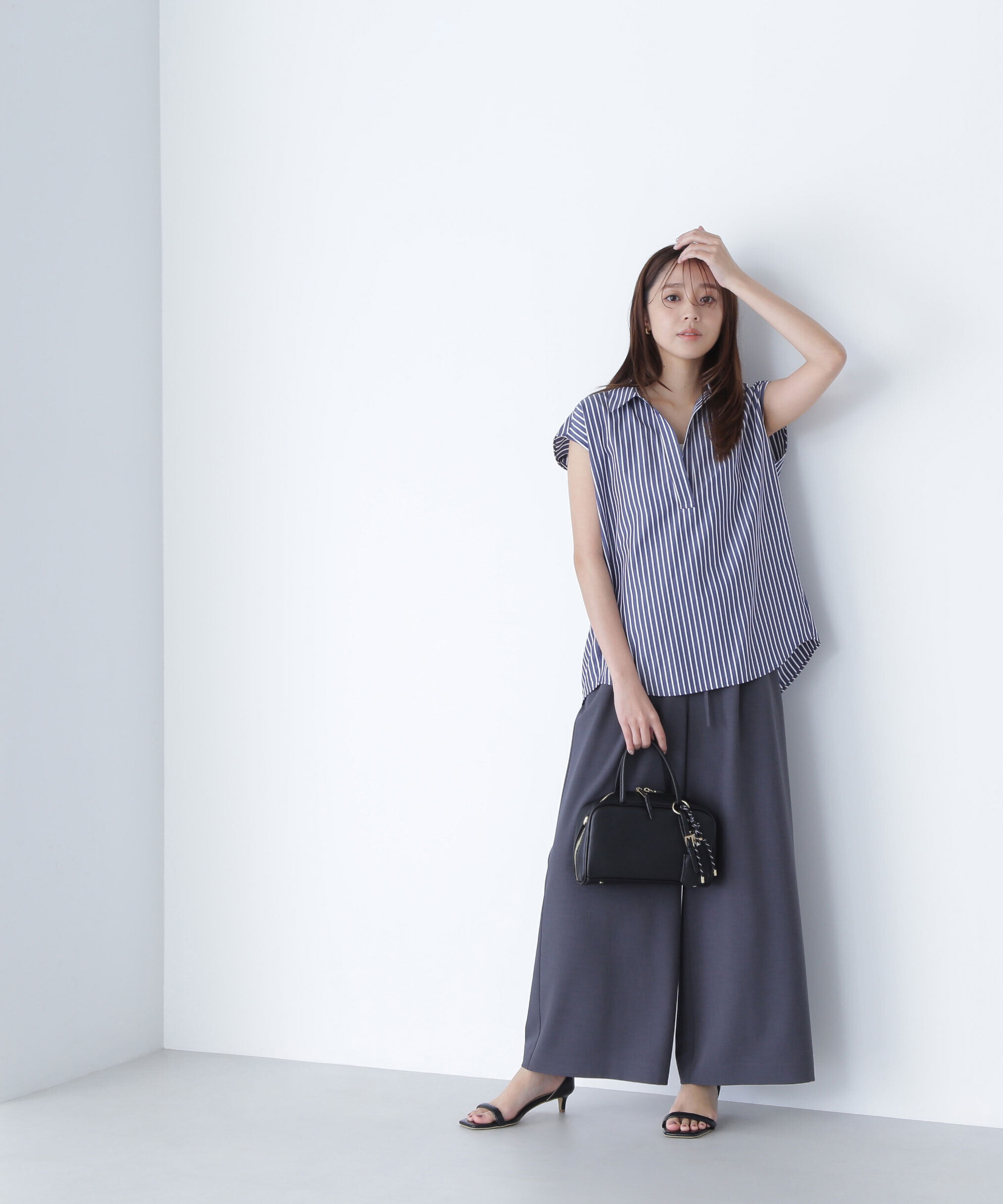 リネンライクリボンイージーワイドパンツ｜ルミネのファッション通販