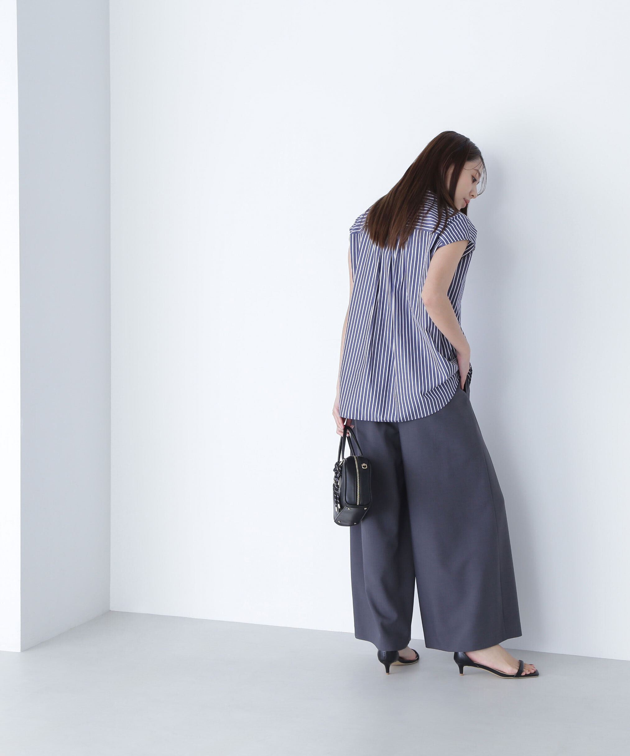 リネンライクリボンイージーワイドパンツ｜ルミネのファッション通販