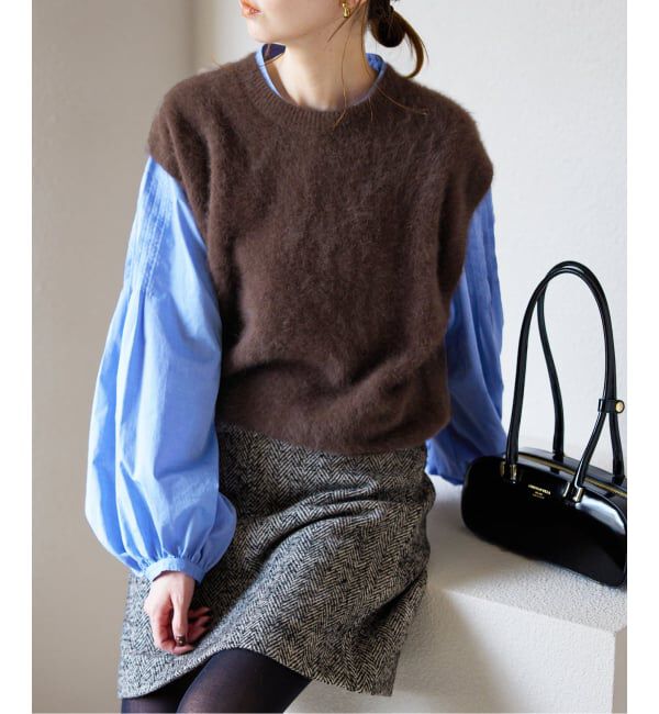 フォックスアルパカ ニットベスト（SLOBE IENA）｜ルミネの