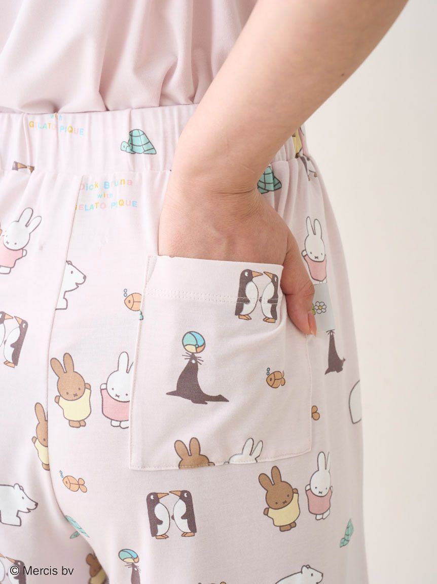 接触冷感　Dick Bruna ワンポイントTシャツ&ショートパンツ　ピンク セール】【Dick Bruna】【KIDS】【接触冷感】ワンポイントTシャツ