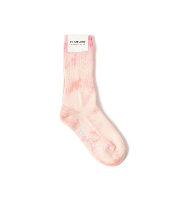BEAMSBOY「タイダイ ソックス」|ソックス|PINK