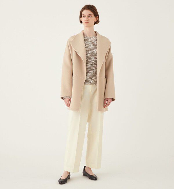 一部WEB限定】ダブルフェイスメルトンビーバー ショートコート（DES