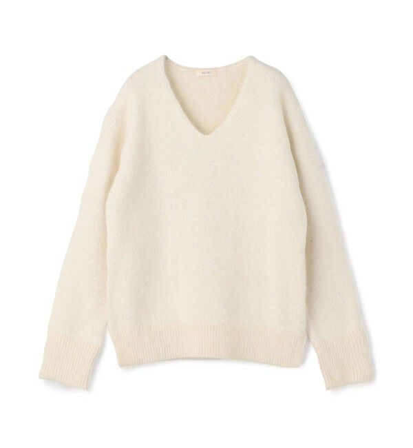 【DES PRÉS】【2023AW】フォックスカシミヤ Vネックプルオーバー DES PRES 2023AW フォックスカシミヤ Vネックプルオーバーニット