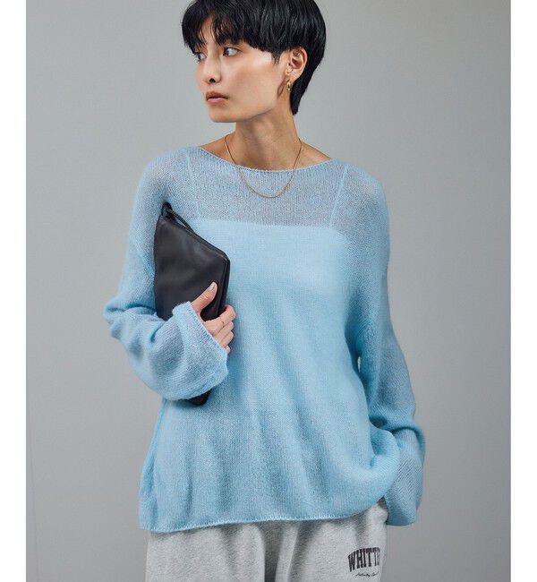 シアーアルパカウールニットプルオーバー（SALON adam et rope