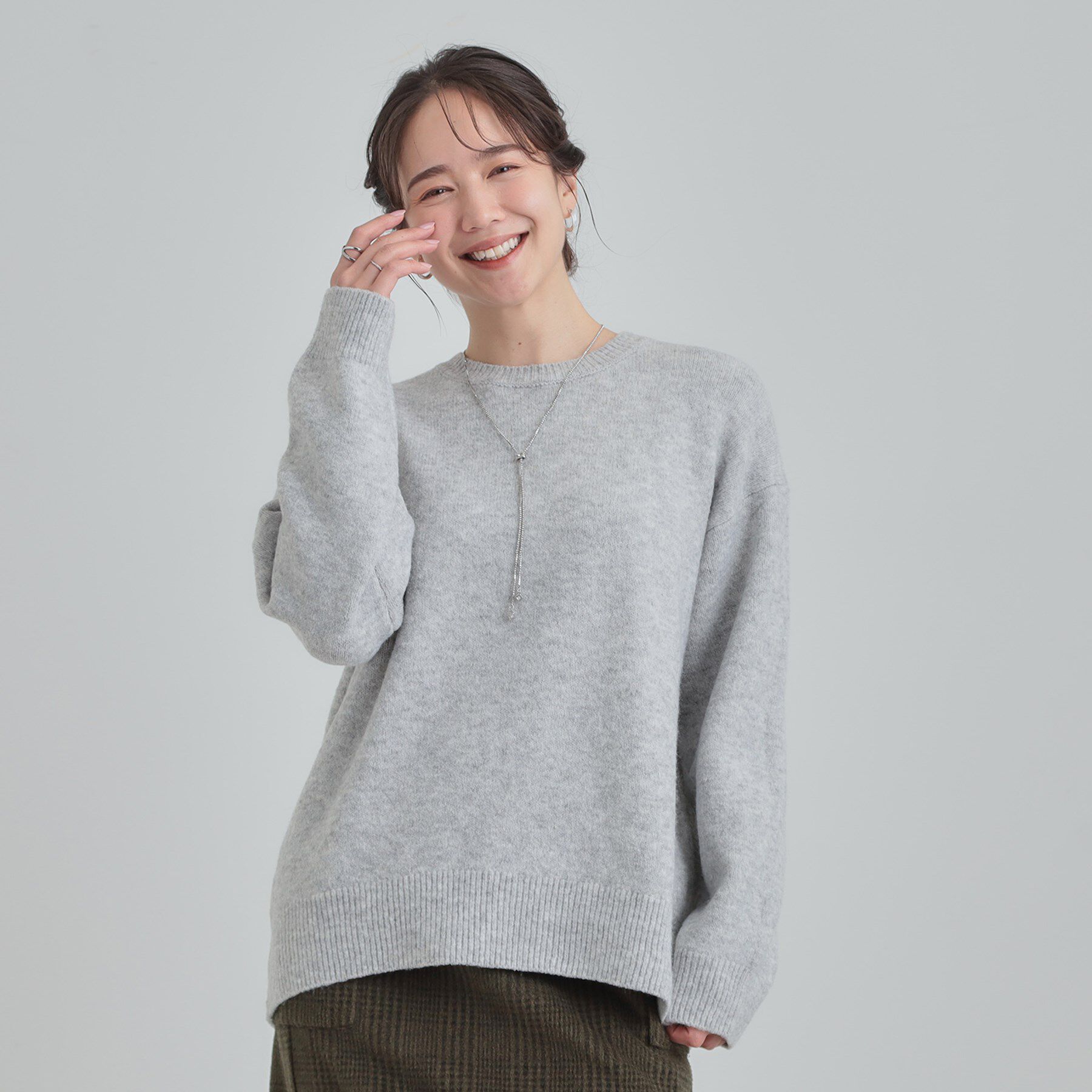 SHOO･LA･RUE「【洗濯機可/S-LL】選べる８色で色違いも欲しくなる ふんわりゆるニット」|ニット・セーター|