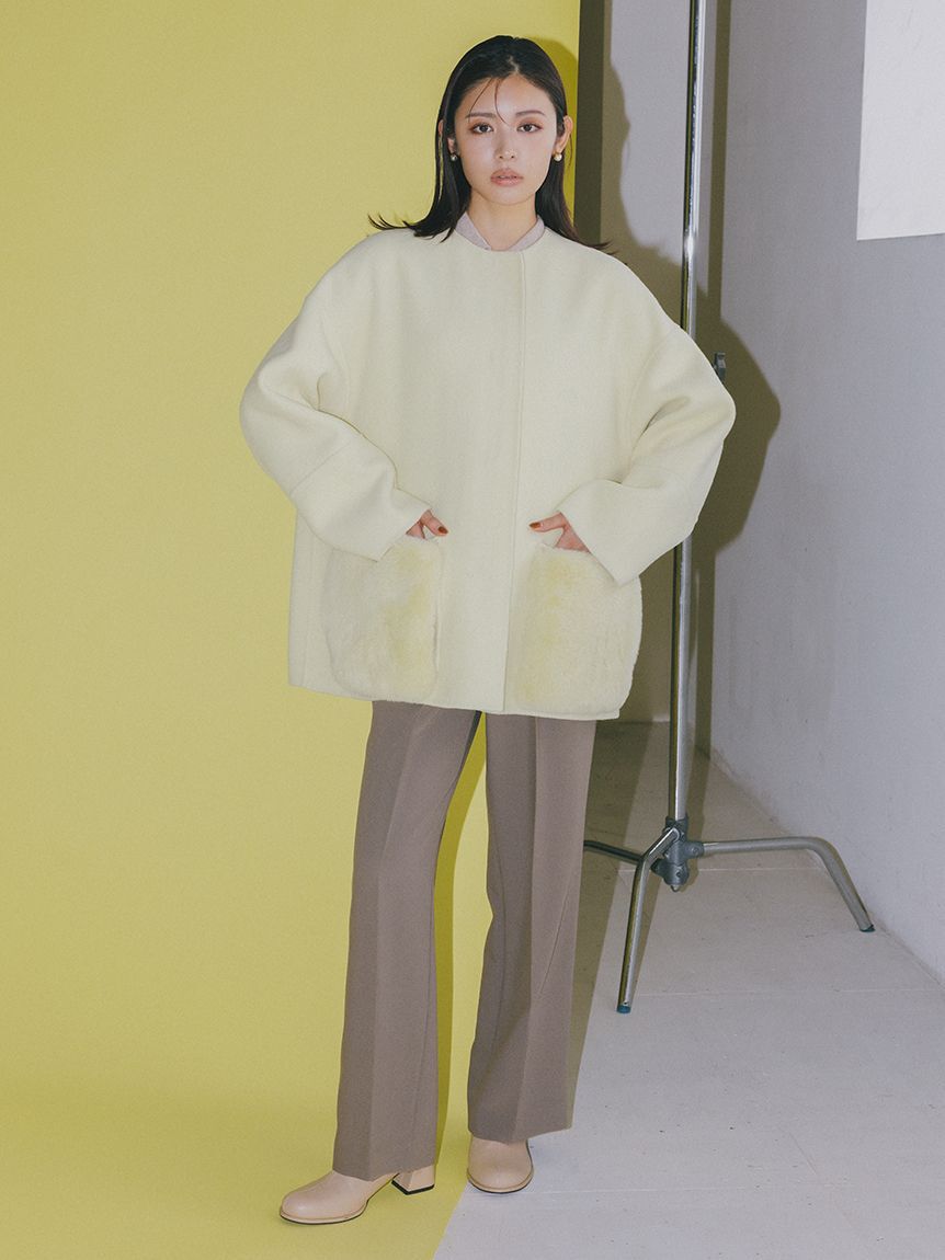 WEB限定カラー】2wayファーポケットリバーコート（Mila Owen）｜ルミネ