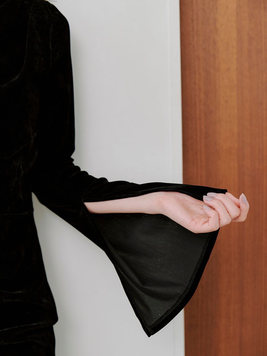 フロッキーベロアドレープドレス（SNIDEL）｜ルミネのファッション通販