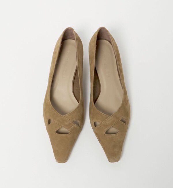 ODETTE E ODILE「ナロースクエアクロス パンプス40&darr;&uarr;」|パンプス|