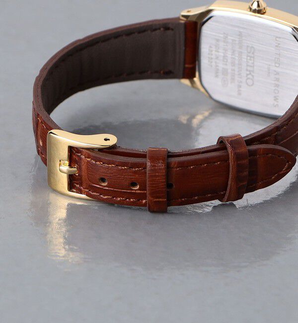 UNITED ARROWS「【別注】＜SEIKO＞スクエア レザー 腕時計」|腕時計|