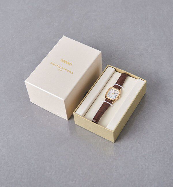 UNITED ARROWS「【別注】＜SEIKO＞スクエア レザー 腕時計」|腕時計|