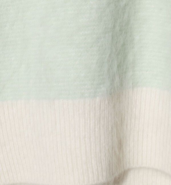 UNITED ARROWS「フォックスカシミヤ バイカラー クルーネックニット」|ニット・セーター|